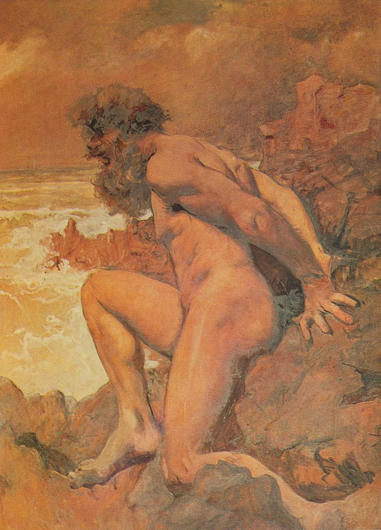 Appearance of Adamastor, vintage artwork by Carlos Reis, 12x8" (A4) Poster