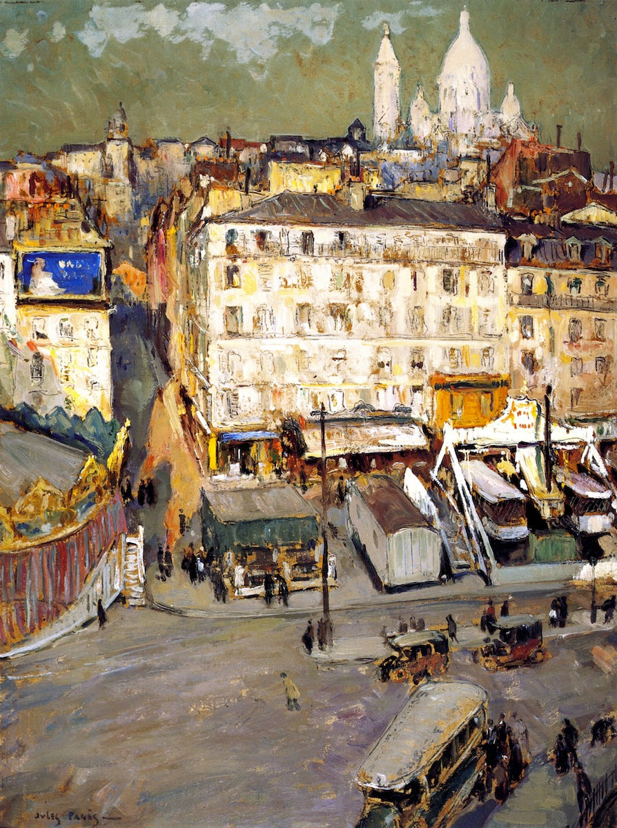 Place Pigalle by Jules Eugene Pages,A3(16x12")Poster
