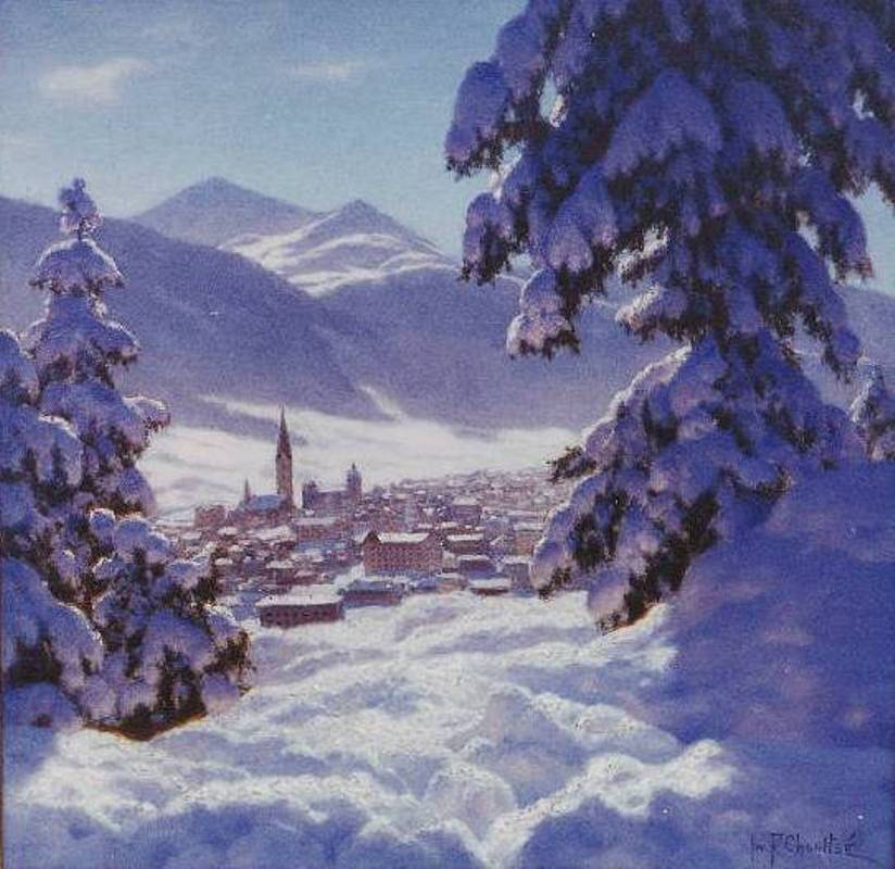 St. Moritz by Ivan Fedorovich Choultse,16x12(A3) Poster