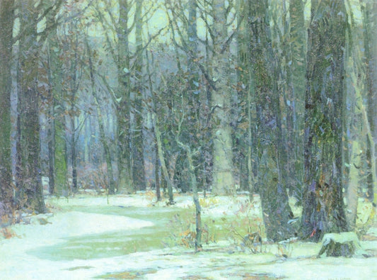 Woodland Repose, vintage artwork by John F. Carlson, 12x8" (A4) Poster