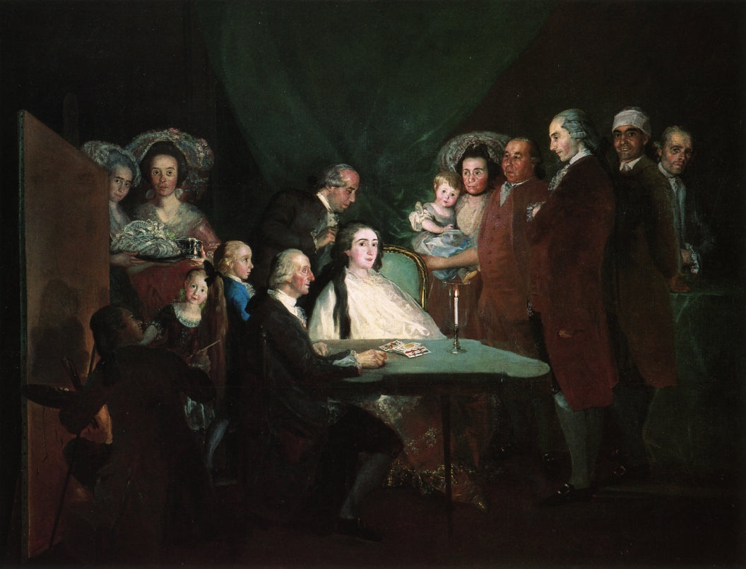 The Family of the Infante Don Luis, vintage artwork by Francisco de Goya y Lucientes, 12x8" (A4) Poster