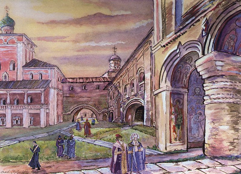 Kirilllo-Belozersky Monastery by Apollinari Vasnetsov,A3(16x12")Poster