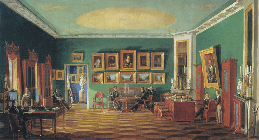 The Study of P.N. Zubov, vintage artwork by Nikolai Podklyuchnikov, A3 (16x12") Poster Print
