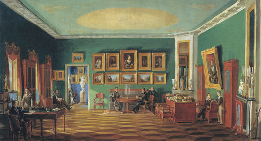 The Study of P.N. Zubov, vintage artwork by Nikolai Podklyuchnikov, A3 (16x12") Poster Print
