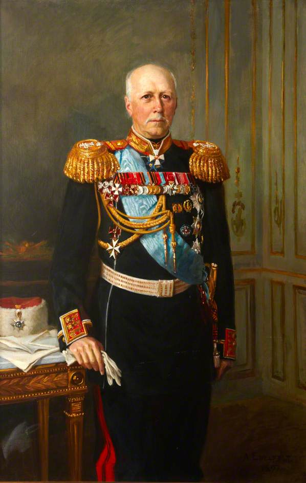 Count Paul Andreyevich Shuvalov, Governor General of Warsaw, vintage artwork by Albert Edelfelt, 12x8" (A4) Poster