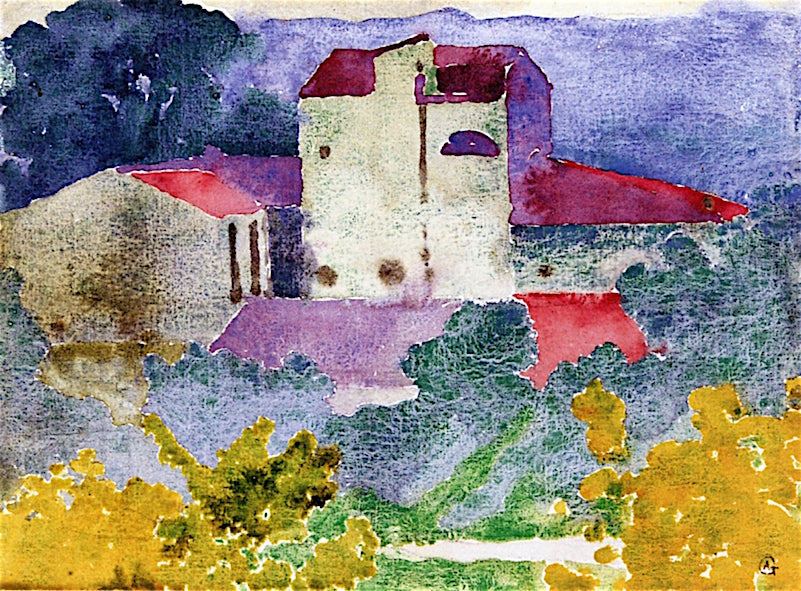 Red and Purple by Augusto Giacometti,16x12(A3) Poster