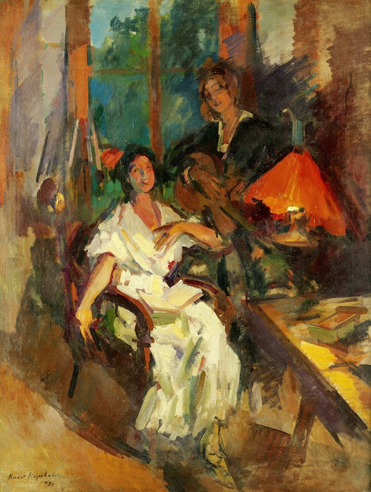 Evening Duet by Constantin Alexeevich Korovin,A3(16x12")Poster
