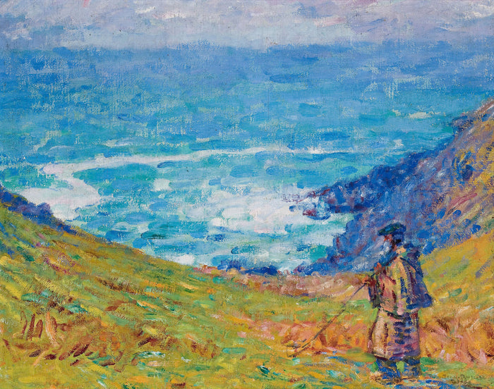 Cliffs at Falaise by John Peter Russell,A3(16x12