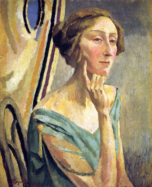 Edith Sitwell, vintage artwork by Roger Eliot Fry, 12x8" (A4) Poster