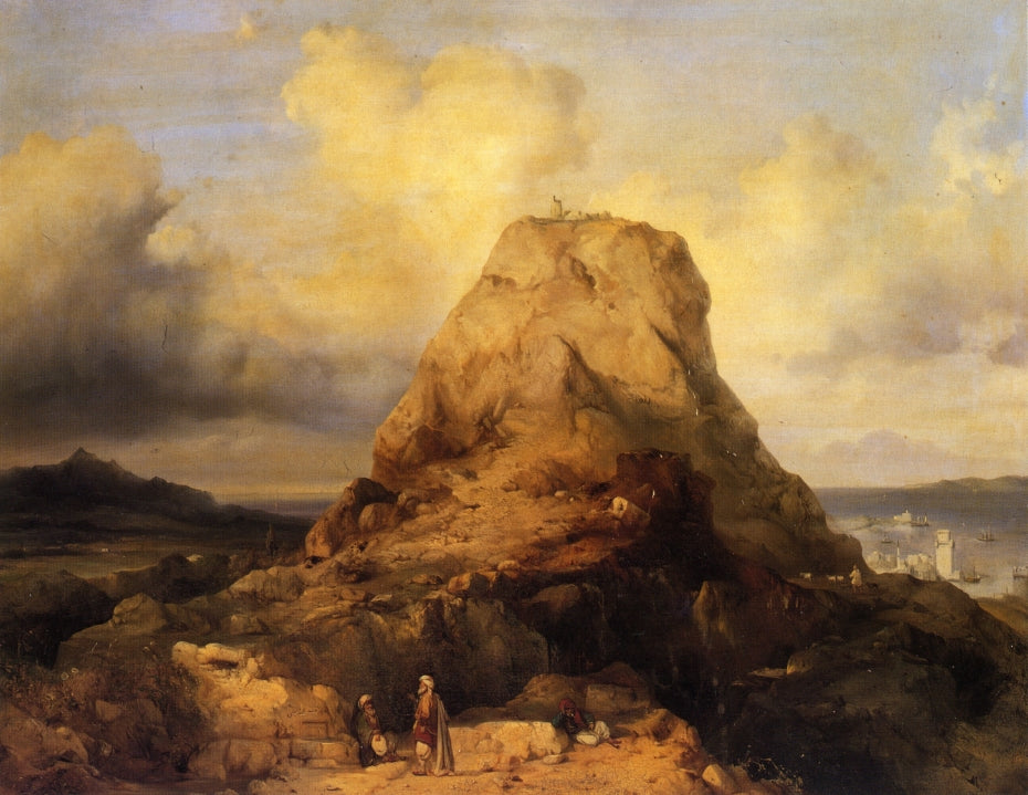 Landscape in Rhodes, vintage artwork by Jacob Jacobs, A3 (16x12") Poster Print
