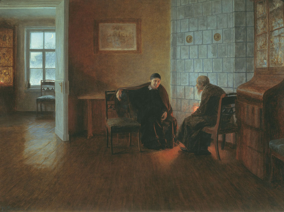 Twlight, vintage artwork by Nikolai Matveyev, 12x8" (A4) Poster