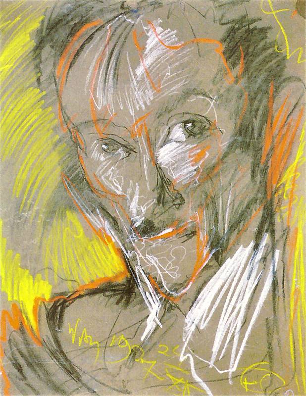 Portrait of Marceli Staroniewicz by Stanislaw Witkiewicz,16x12(A3) Poster