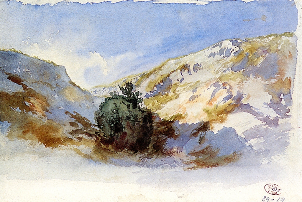 Environs de Marseille, Le Rove, vintage artwork by Felix-Francois-Georges-Philbert Ziem, 12x8" (A4) Poster