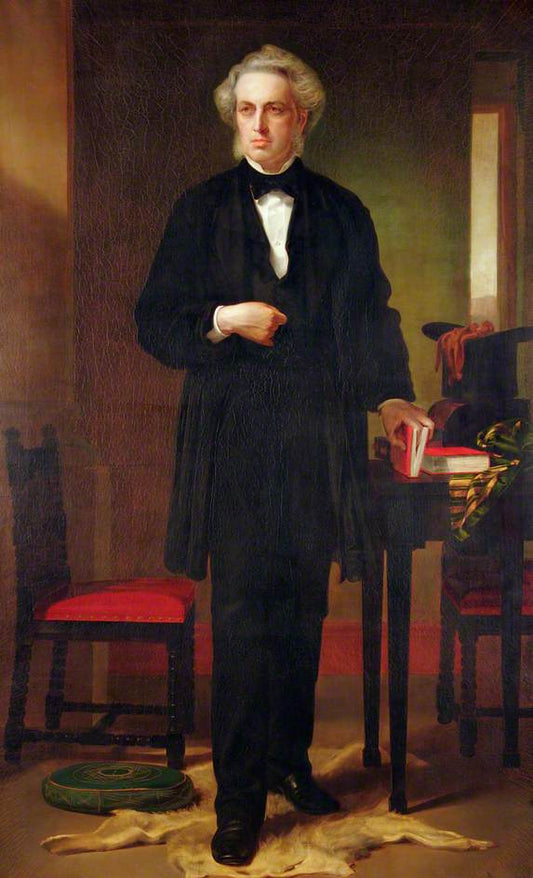 Jacob Henry Tillett, Mayor of Norwich, vintage artwork by Anthony Frederick Sandys, 12x8" (A4) Poster