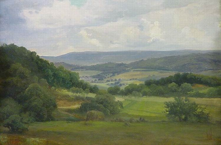 Summer Valley, vintage artwork by Eduard Wilhelm Pose, A3 (16x12") Poster Print