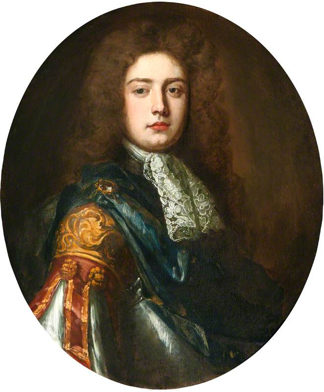 Edward Henry Lee, 1st Earl of Lichfield, vintage artwork by Sir Godfrey Kneller, BT., 12x8" (A4) Poster