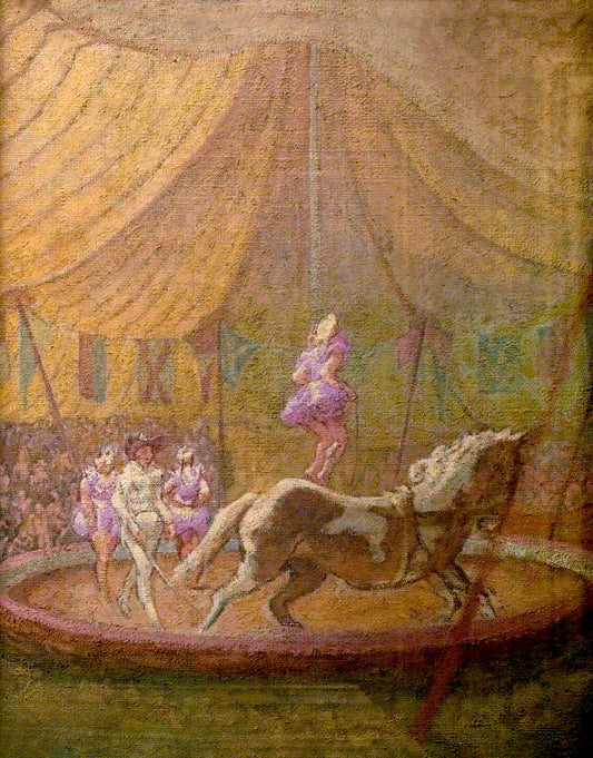 Circus at Bath, vintage artwork by Therèse Lessore, 12x8" (A4) Poster