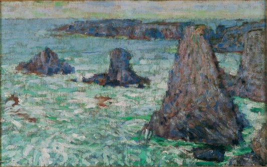 Les Aiguilles, Belle-Ile by John Peter Russell,A3(16x12")Poster