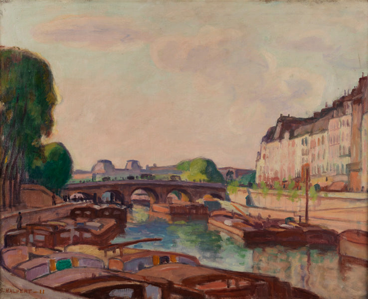 Seine, Paris by Samuel Halpert,16x12(A3) Poster