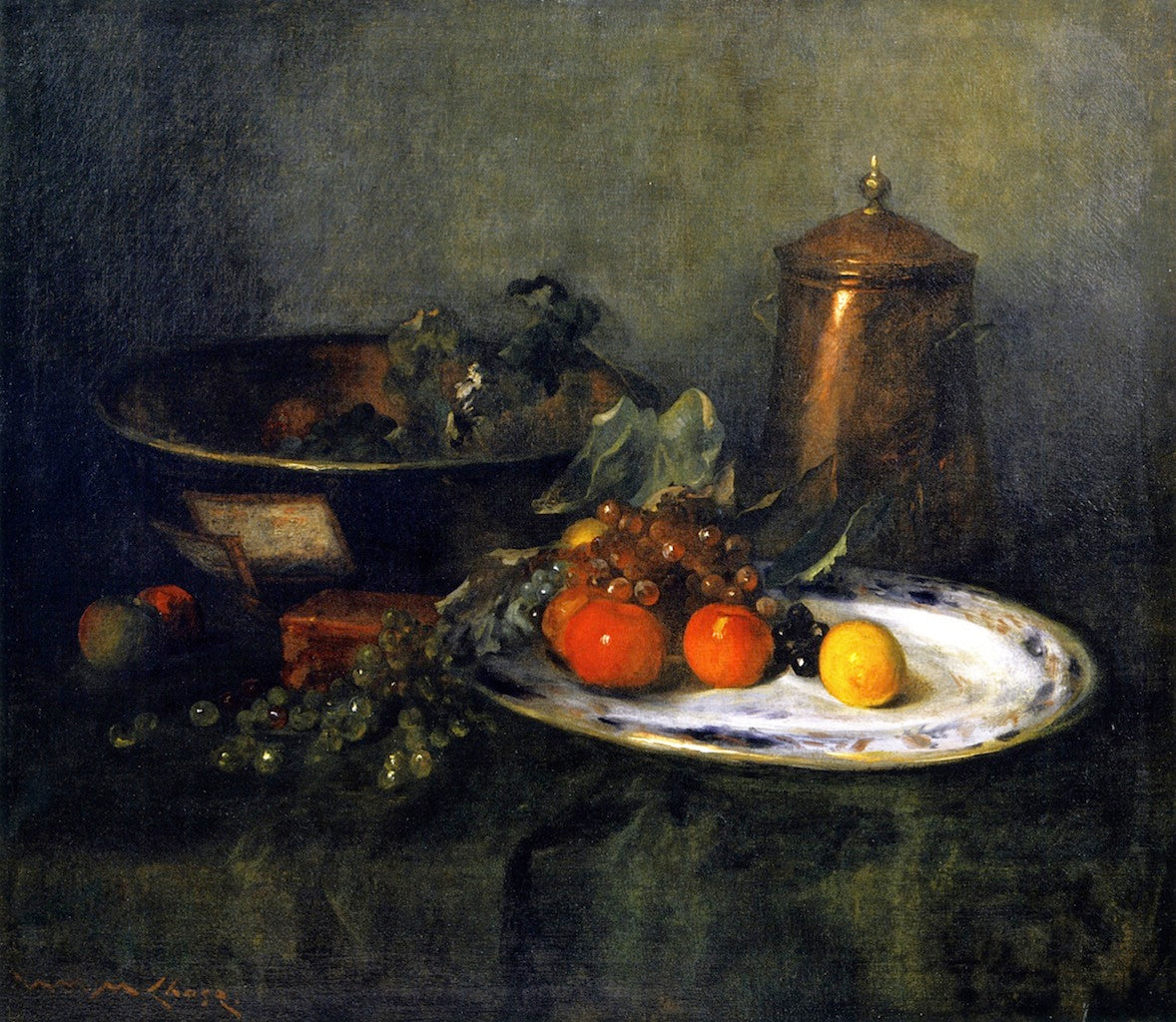 The Copper Urn, vintage artwork by William Merritt Chase, 12x8" (A4) Poster