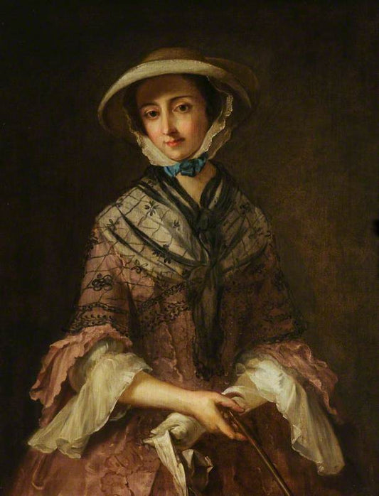 Margaret 'Peg' Woffington, vintage artwork by Philipe Mercier, 12x8" (A4) Poster