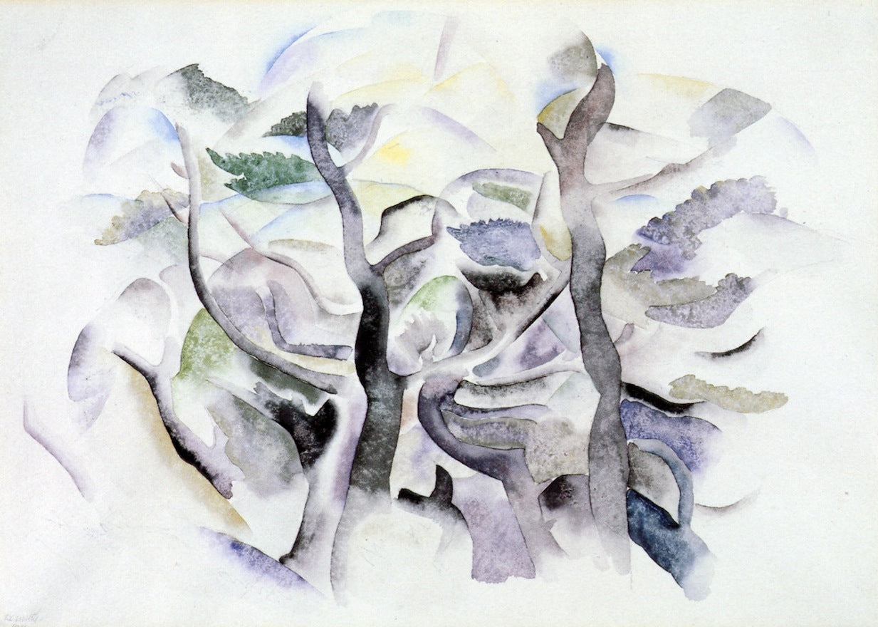 Bermuda Landscape, vintage artwork by Charles Demuth, 12x8" (A4) Poster