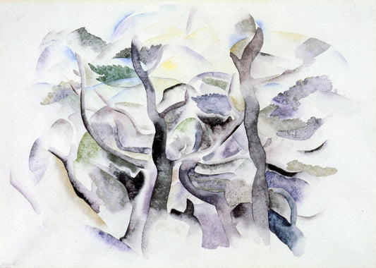 Bermuda Landscape, vintage artwork by Charles Demuth, 12x8" (A4) Poster