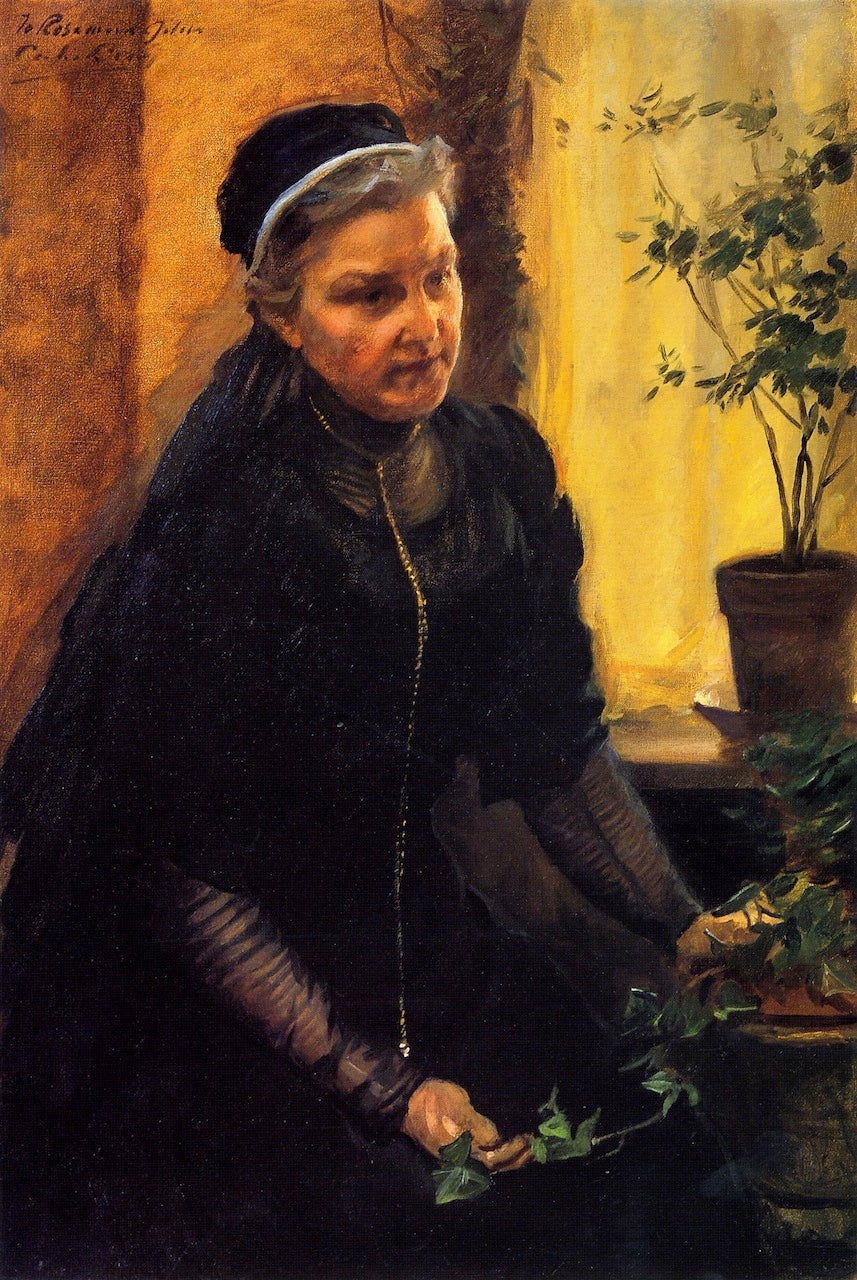 Helena DeKay Gilder, vintage artwork by Cecilia Beaux, 12x8" (A4) Poster