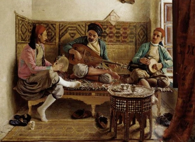 The Turkish musicians by George Paul Joseph Darasse,A3(16x12")Poster