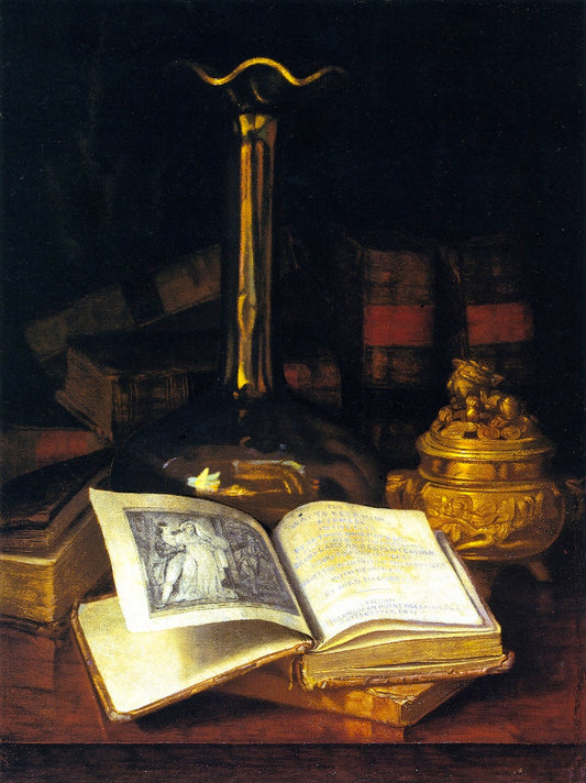 An Early English Edition, vintage artwork by Claude Raguet Hirst, 12x8" (A4) Poster