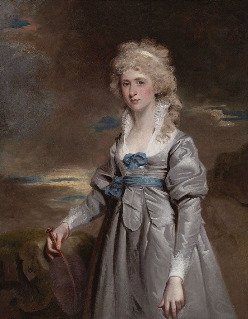 Charlotte Walsingham, Lady Fitzgerald, vintage artwork by John Hoppner, 12x8" (A4) Poster