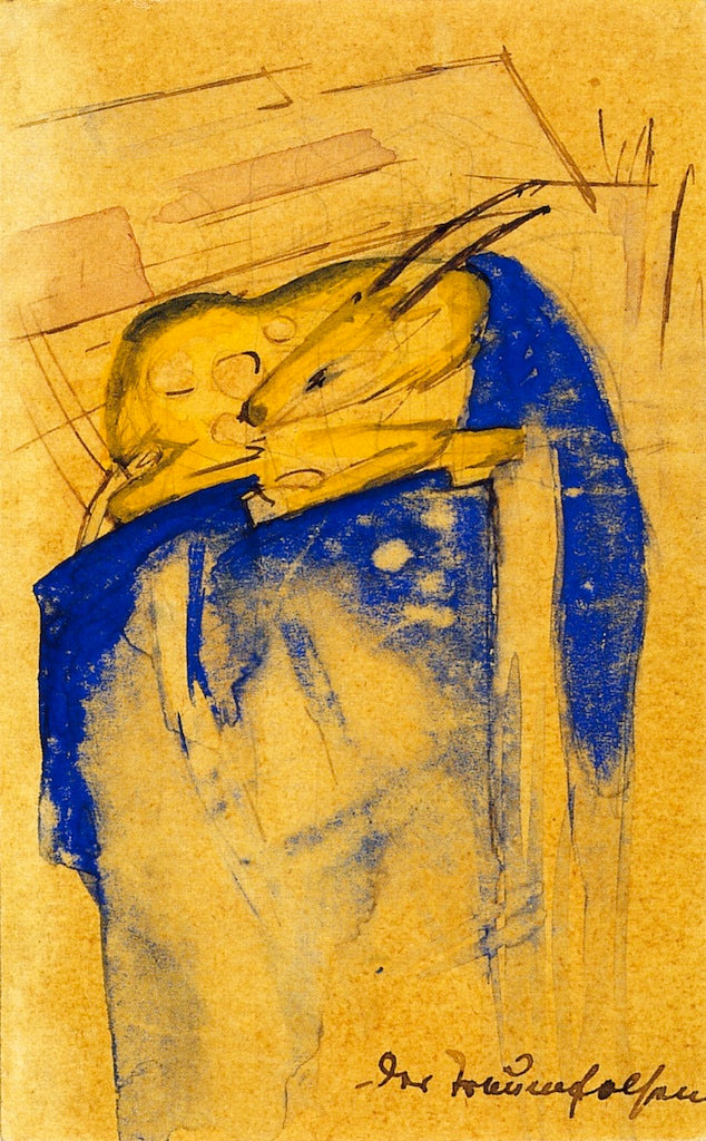 The Dream Rock, vintage artwork by Franz Marc, 12x8" (A4) Poster