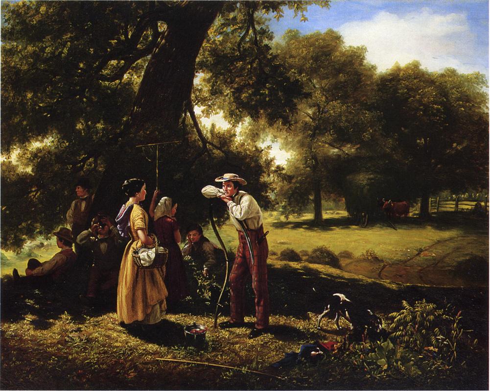 Noonday in Summer, vintage artwork by Jerome Thompson, A3 (16x12") Poster Print