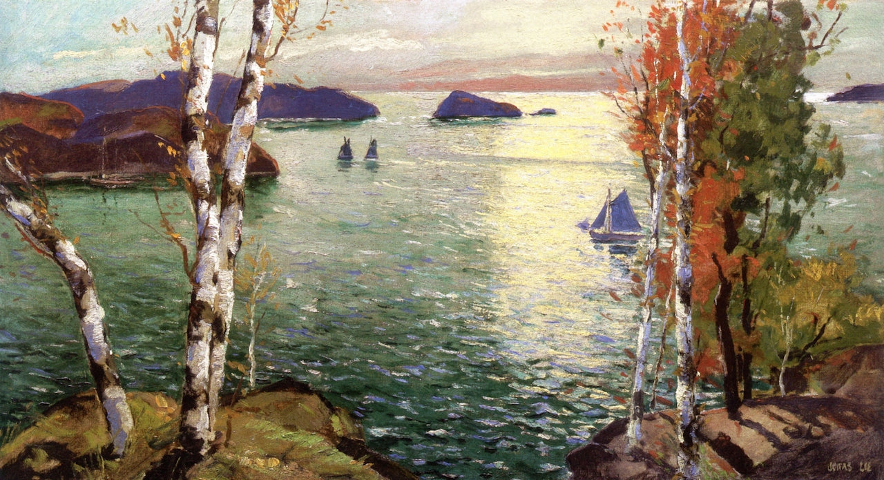A Rockport Morning, Maine by Jonas Lie,16x12(A3) Poster