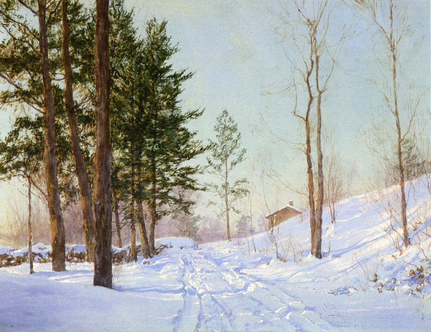 In the Berkshire, vintage artwork by Walter Launt Palmer, 12x8" (A4) Poster