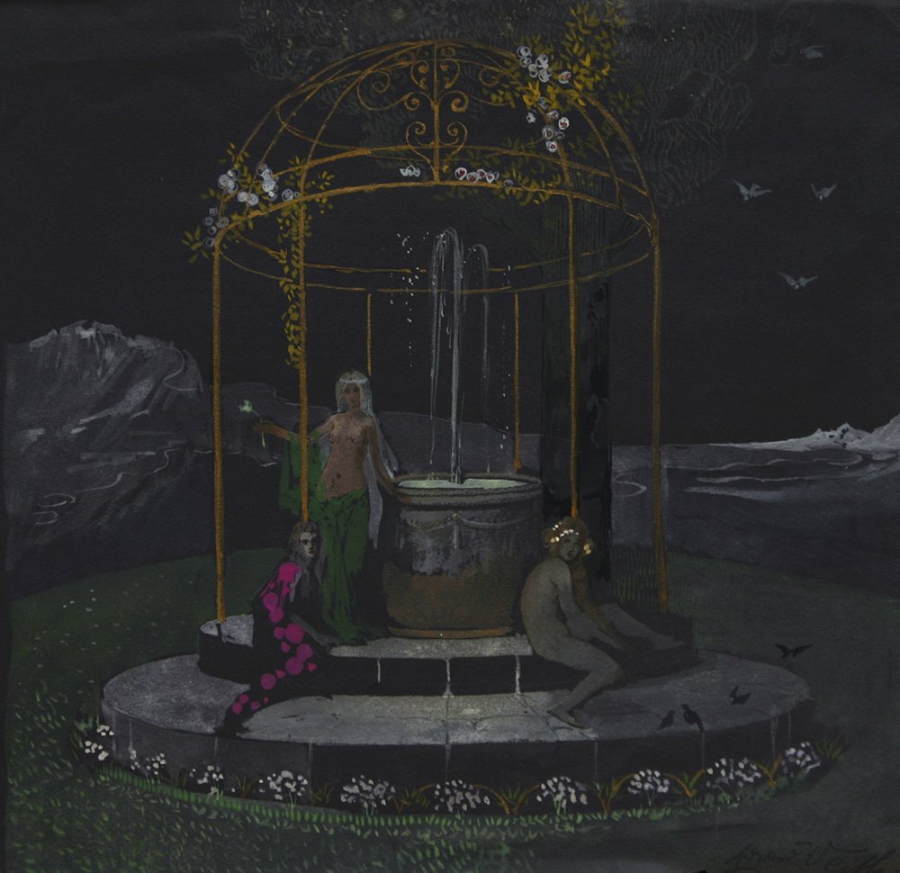 Three Women at the Well by Eduard Veith,A3(16x12")Poster