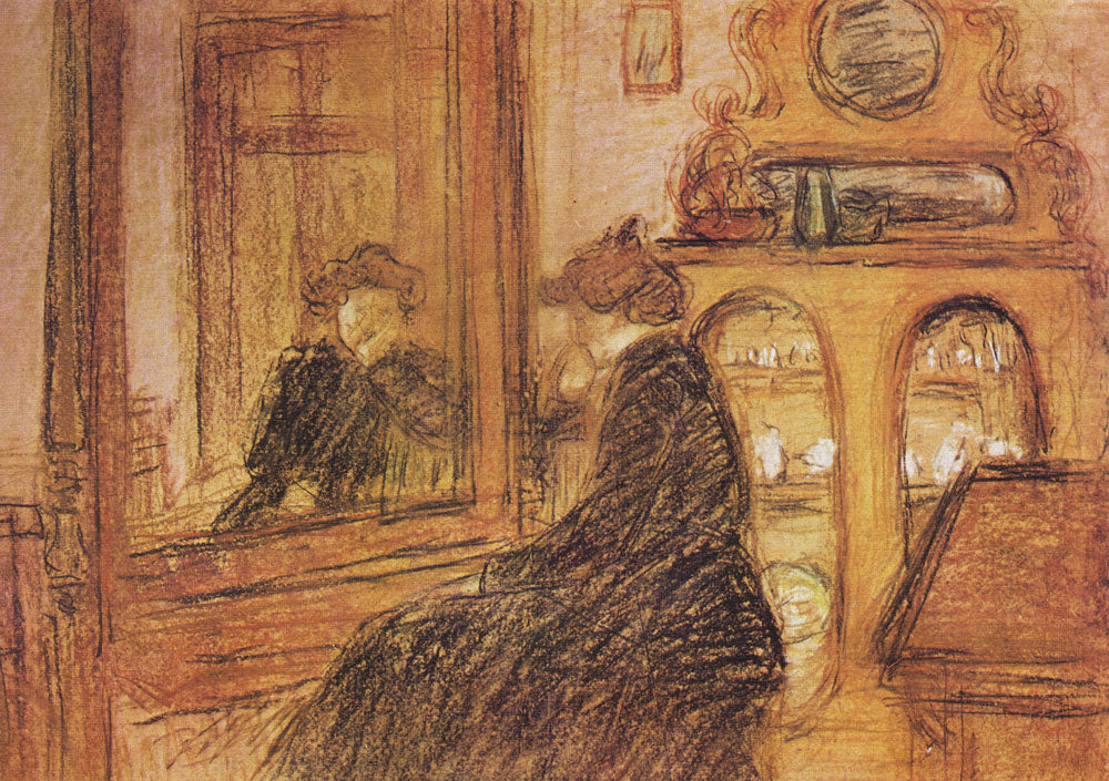 Lazarine before the Mirror by Jozsef Rippl-Ronai,A3(16x12")Poster