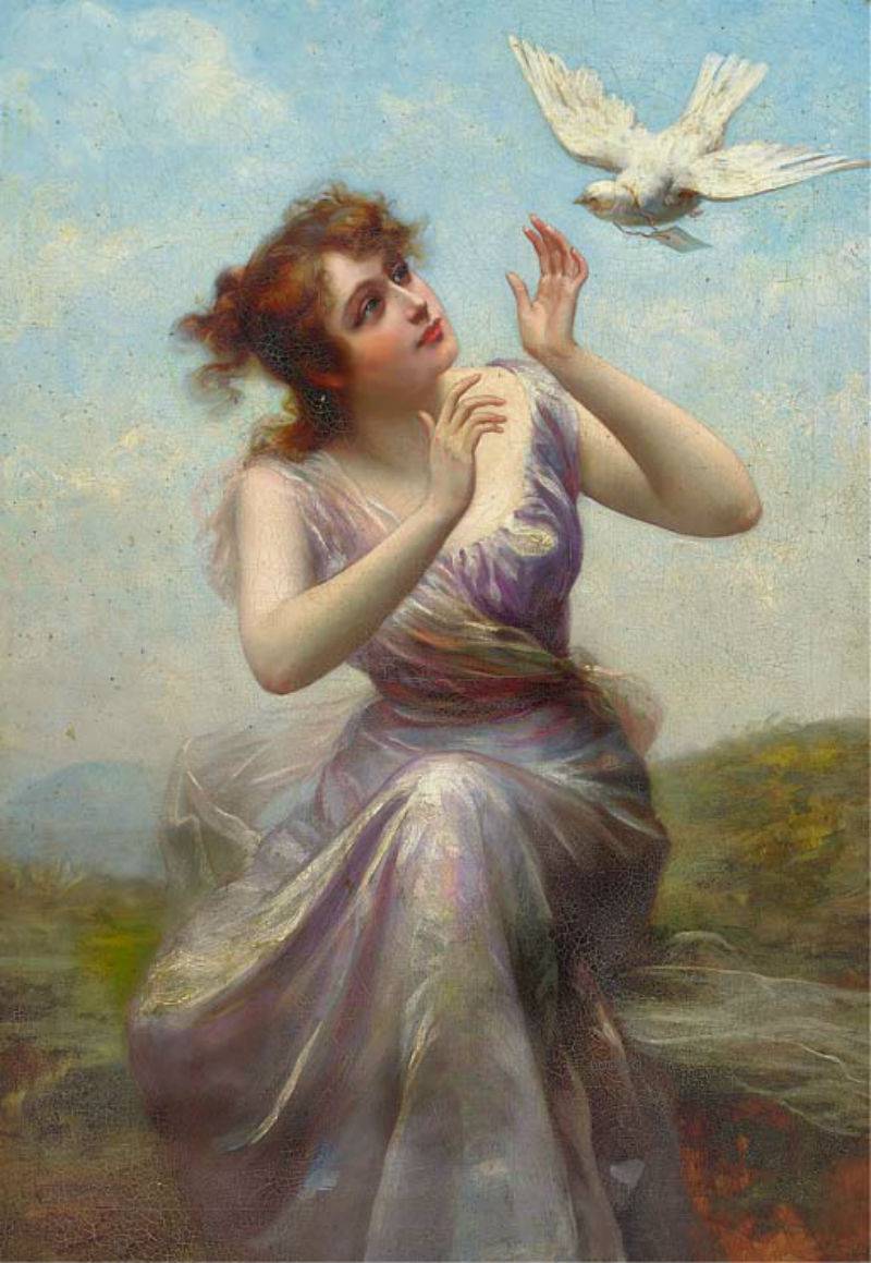 Love Message by Edouard Bisson,A3(16x12")Poster