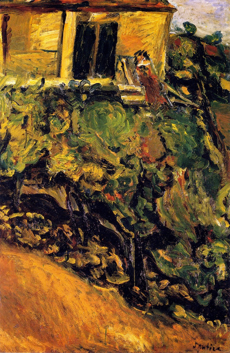 Cite Falguière at Montparnasse, vintage artwork by Chaim Soutine, 12x8" (A4) Poster