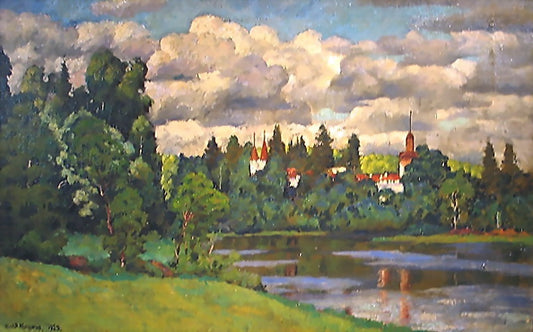 Neva, vintage artwork by Ilya Mashkov, 12x8" (A4) Poster