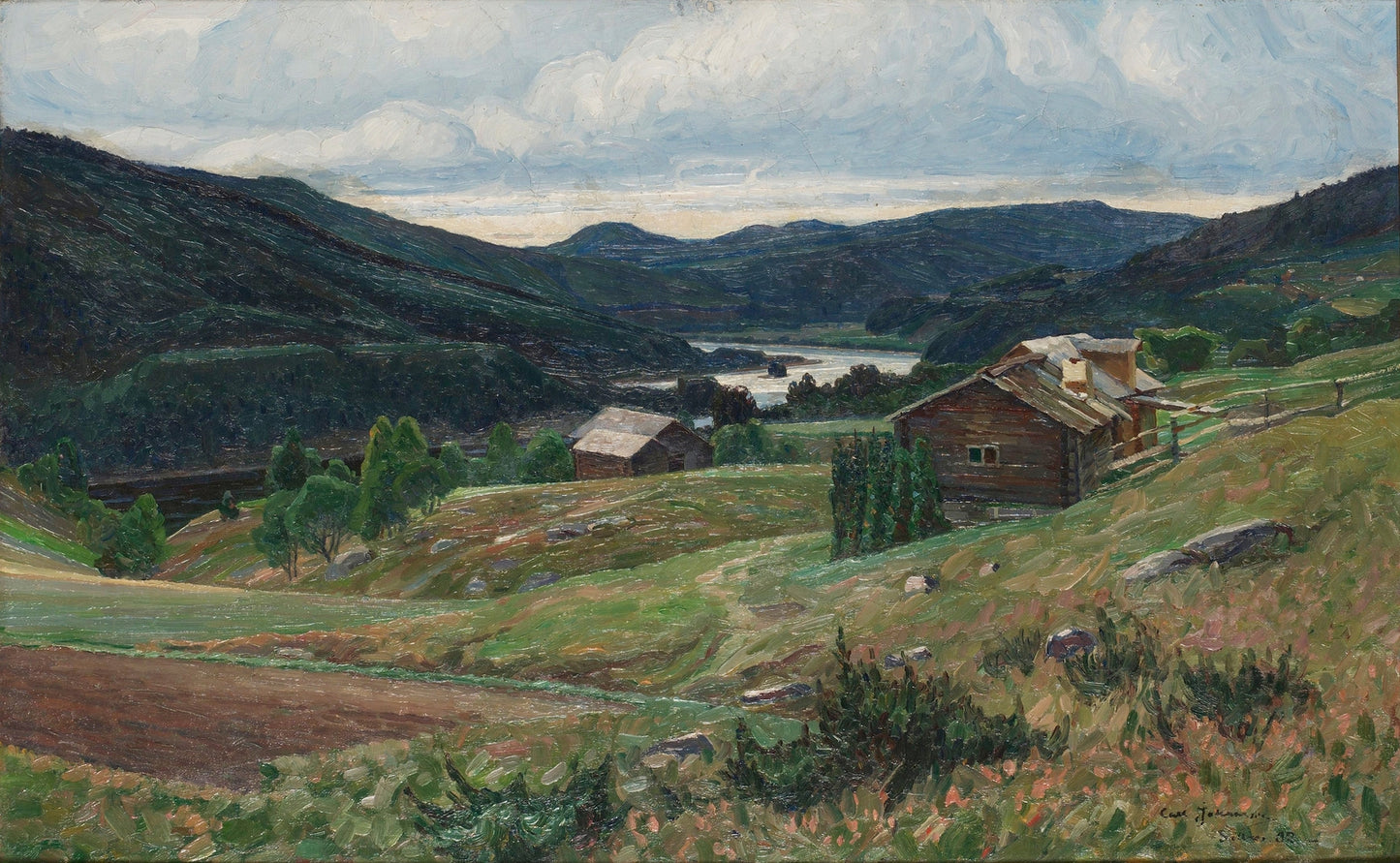 Sillre, Medelpad by Carl Johansson,A3(16x12")Poster
