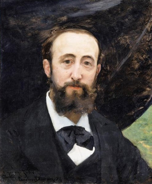 Portrait of Jules Claretie (1840-1913), vintage artwork by Charles Auguste Émile Durand, 12x8" (A4) Poster