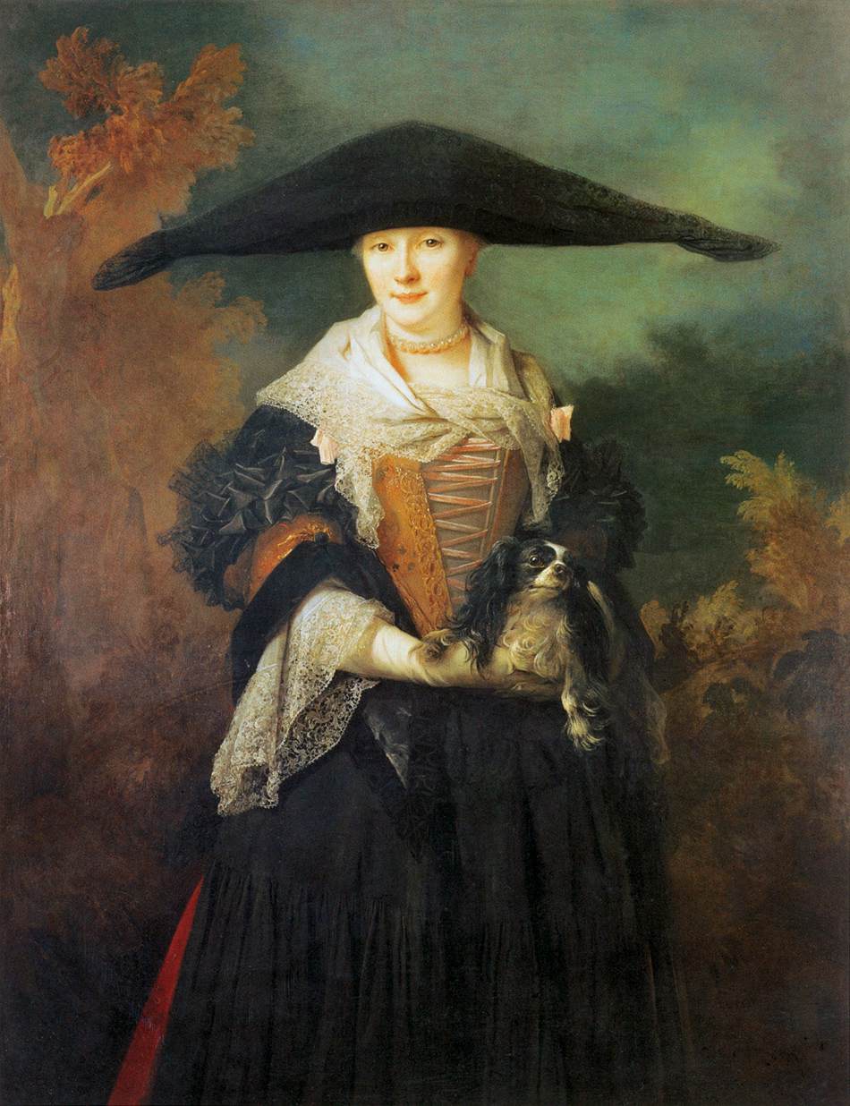 La Belle Strasbourgeoise, vintage artwork by Nicolas de Largillière, 12x8" (A4) Poster