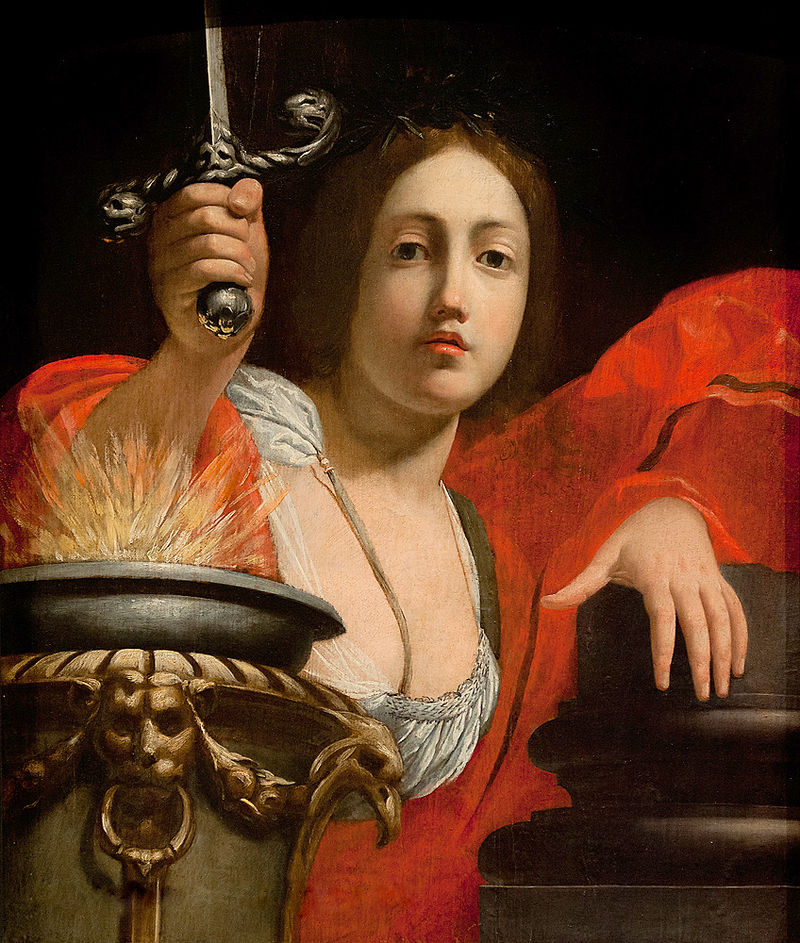 Allegory of Constance, vintage artwork by Cesare Dandini, 12x8" (A4) Poster