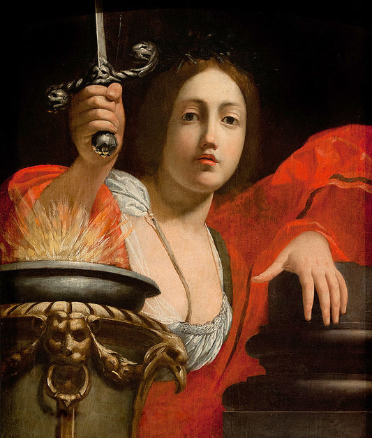 Allegory of Constance, vintage artwork by Cesare Dandini, 12x8" (A4) Poster