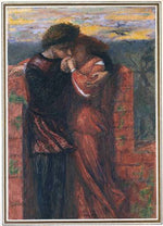 Carlisle Wall, vintage artwork by Dante Gabriel Rossetti, 12x8" (A4) Poster