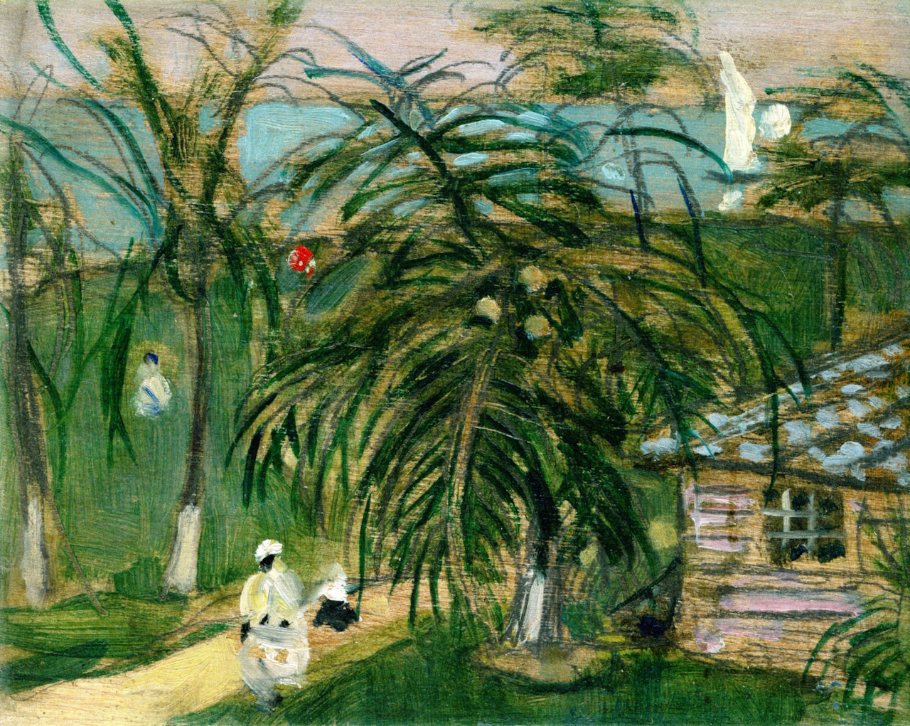 Jamaica Landscape, vintage artwork by James Wilson Morrice, 12x8" (A4) Poster