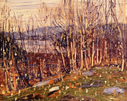 First Snow, Canoe Lake by Tom Thomson,16x12(A3) Poster