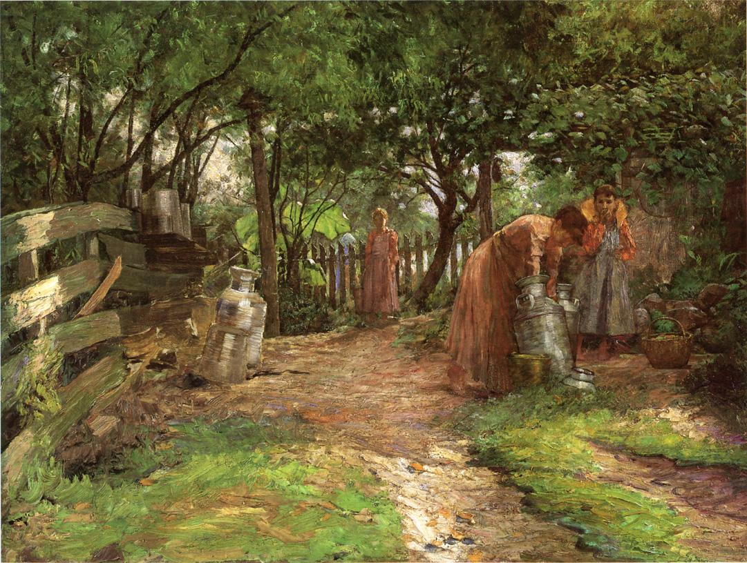The Farm, Prarie Dell, vintage artwork by John Ottis Adams, 12x8" (A4) Poster