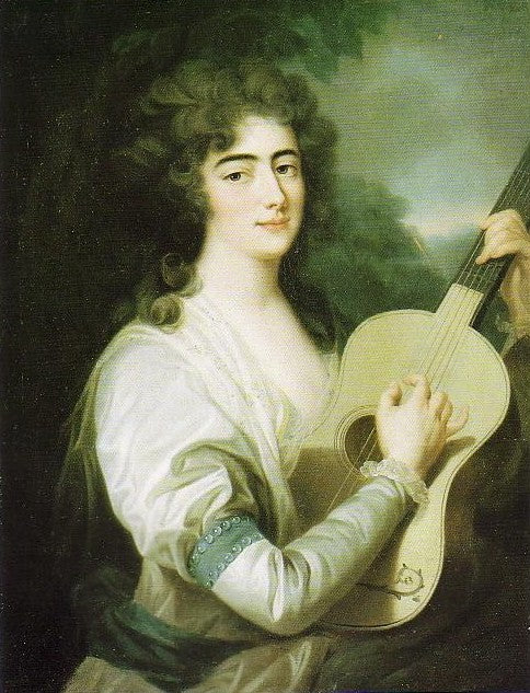Portrait of Marie Caroline Thun, vintage artwork by Josef Grassi, 12x8" (A4) Poster